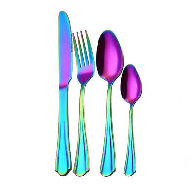 

Siaonvr 4PCSet Stainless Steel Upscale Dinnerware Flatware Cutlery Fork Spoon MR