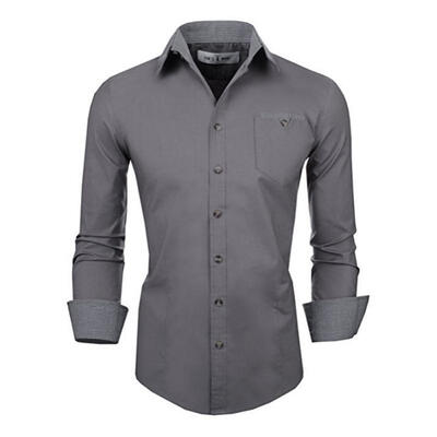 

Spring Autumn Male Fashion Pocket Shirt Casual Cotton Lapel Long-sleeve Patchwork Shirts