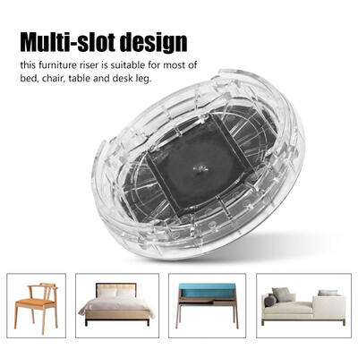 

8pcsset Plastic Multi-slot Furniture Leg Risers Non-slip Bed Riser for Table Desk Sofa Chairs Table Risers Furniture Riser