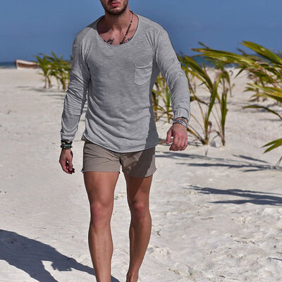 

Fashion Mens Slim Fit O Neck Long Sleeve Muscle Tee T-shirt Casual Tops Blouse