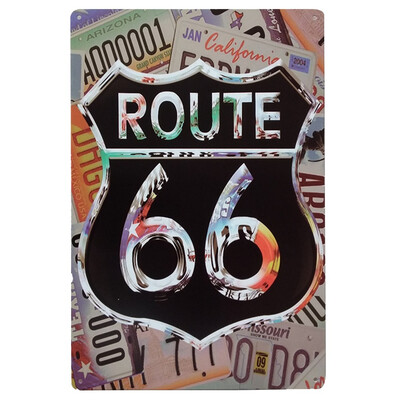 

Toponeto European And American Retro Metal Paintings Hanging Metal Poster