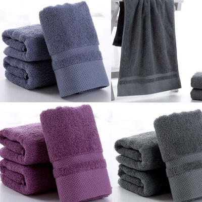 

3Pcs 100 Bamboo Fiber Soft High Absorbent Washcloths Face Hand Towel 75x34CM