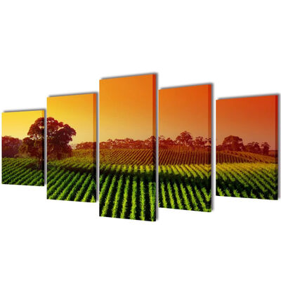 

Canvas Wall Print Set Fields 39" x 20"