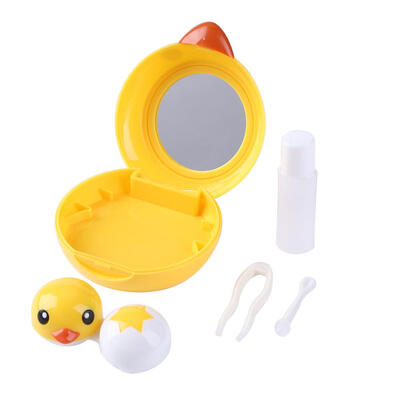 

Plastic Cartoon Contact Lens Case Mini Travel Portable Pocket Box Container