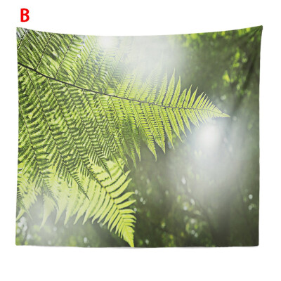 

Toponeto Misty Forest Tapestry Wall Hanging Nature Landscape Tapestry Sunshine Through Tree Tapestries for Bedroom Living Room