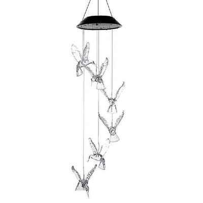 

Solar Energy Powered Wind Chime Lamp Color-changing Particle Ball Waterproof Outdoor Garden Street Solar Panel Ball Light