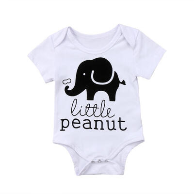 

Newborn Baby Boys Girls Cute Elephant Romper Jumpsuit Bodysuit Clothes Outfits