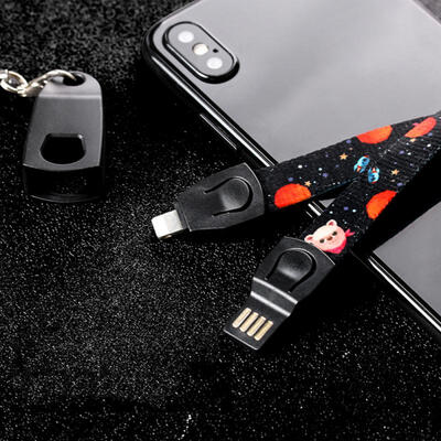 

Lanyard Multifunction MICRO Type C USB Apple Cable Mini Fast Charging Cables For Android IPhone -APPLE