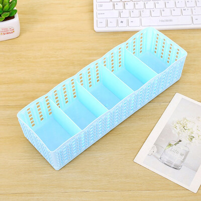 

1Pc Plastic Organizer Storage Box Tie Bra Socks Drawer Cosmetic Divider