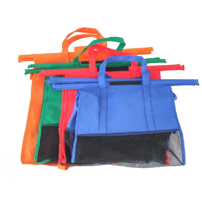 

supermarket shopping cart bag insulation non-woven bag trolley storage bag set of 4