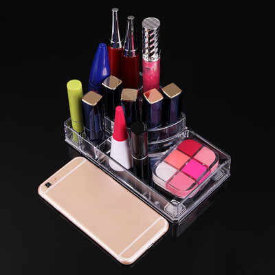 

〖Follure〗Clear Acrylic 8 Lattices Lipsticks Cosmetic Makeup Brush Jewelry Organizer