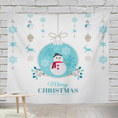 

Toponeto Christmas Print Tapestry Hippie Wall Hanging Bohemian Bedspread Throw Dorm Decor