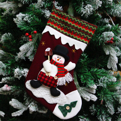

Gobestart Christmas Decoration Pendant Christmas Decoration Candy Bag Santa Socks Bag