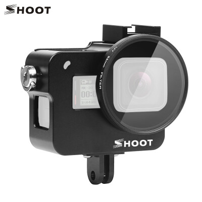 

SHOOT XTGP505A Protective Aluminum Alloy Camera Cage Skeleton Housing Case with 52mm UV Filter for GoPro Hero 7 BlackHero 6Hero