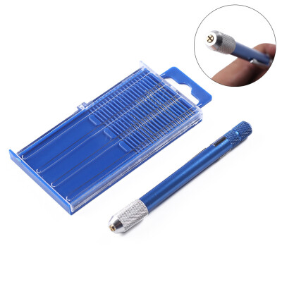 

〖Follure〗New 21 pcs Mini Micro-Drill Bits Set & Aluminum Hand Drill & Case For Hobby