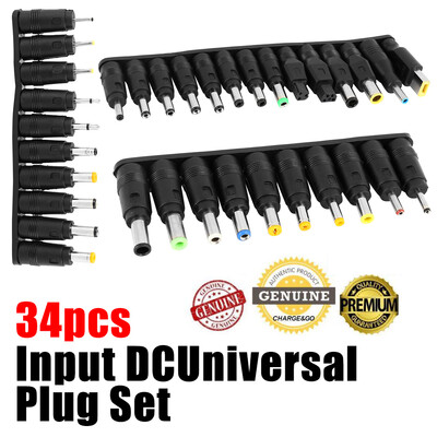 

34PCS Input DC Universal Plug Set