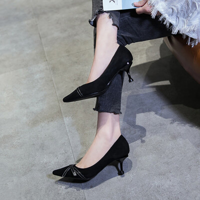 

Autumn-pointed high-heel high-heeled shoes womens fine&sexy black womens shoes Korean girls