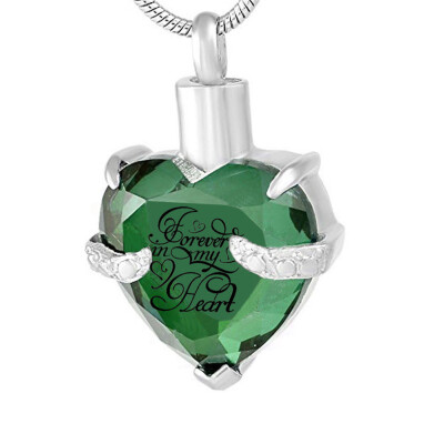 

Crystal Heart Shape Commemorative Ashes Necklace Heart Shape Perfume Bottle Pendant Souvenir Cremation Pendant Necklace