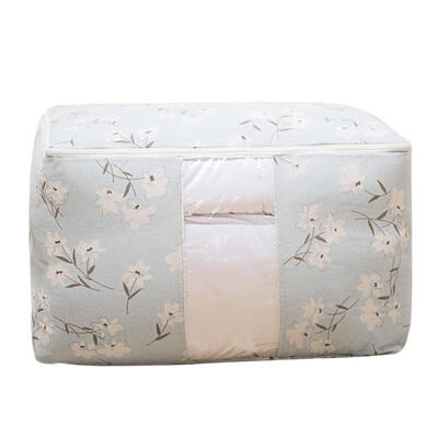 

Cotton Linen Portable Quilt Storage Bag Clothing Bedding Blanket Organizer