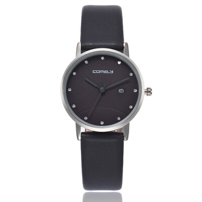 

Belt calendar watch Japanese movement scale diamonds