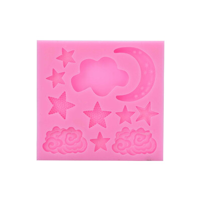 

Cloud Star Moon silicone mold fondant mold cake decorating tools chocolate gumpaste mold Color Random