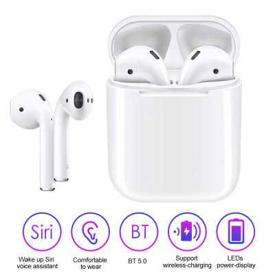 

TWS BT Earphone Wirelessly Earbuds Noise Canceling Sports Headet Compatible with i-phone 11 pro max with Charging-Box