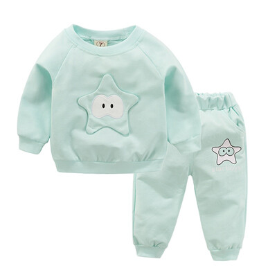 

Baby Boy Clothes Children Suits Casual Baby Girl Clothing Sets Suit Cartoon Starfish SweatshirtsPants Spring Autumn Kids Set