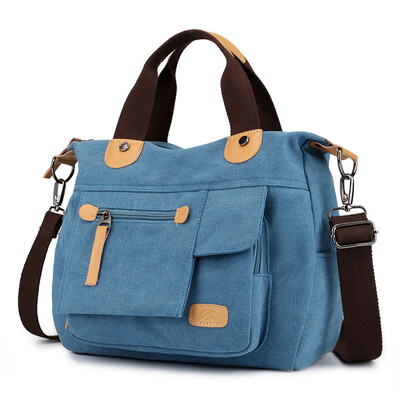 

Tailored Fashion Womens Multi-Function Large Capacity Canvas Shoulder Bag Travel Bag