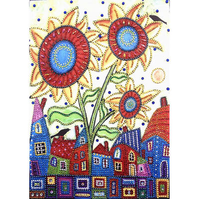 

5D DIY Special Shaped Diamond Painting Sunflower Cross Stitch Mosaic Kits
