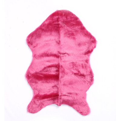 

Soft Sheepskin Chair Cover Warm Hairy Carpet Seat Pad Plain Skin Fur Plain