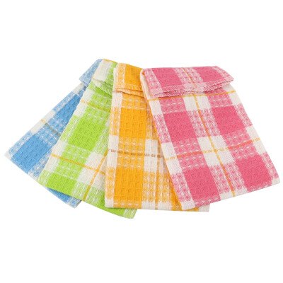 

Greensen 4Pcs Table Napkin Cotton Multi-Color Dishtowel Kitchen Towel Cleaning Cloth Tea Towel Kitchen Towel Table Napkin