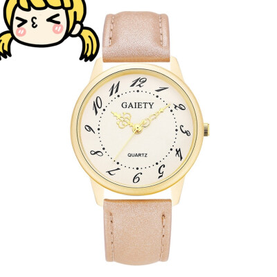 

Famous Brand Women Leather Band Analog Quartz Round Wrist Watch Minimalist 2018 New Fashion Watches relogio feminino clock &Ff