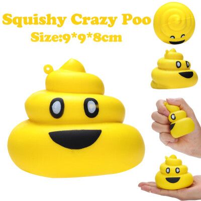 

Gotoamei 9cm Yellow Crazy Poo Squishies Slow Rising Squeeze Scented Stress Relieve Toy