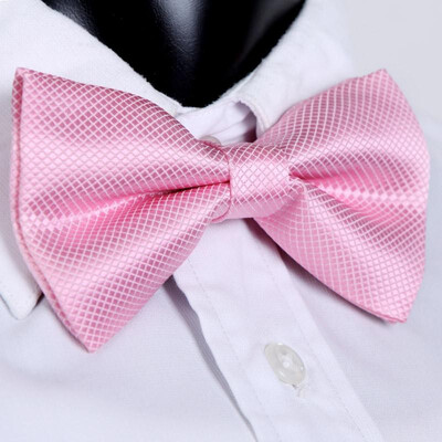 

Fashion Mens Tuxedo Bowtie Solid Color Neckwear Adjustable Wedding Party Bow Tie Necktie Pre-Tie Yellow
