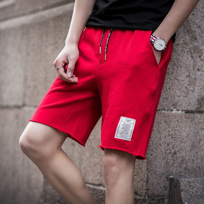 

ZHUO DENG NU Mens overalls five-pants micro-elastic knitting