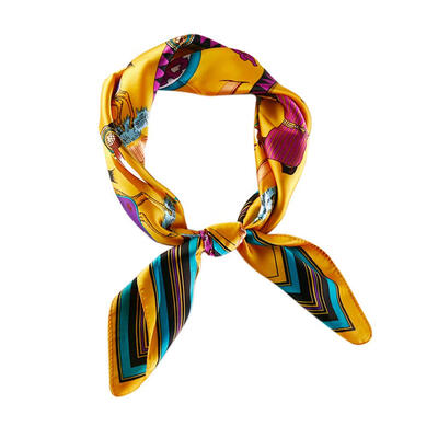 

Fashion Women Shawl Floral Print Square Scarf Casual Neck Hair Tie Band