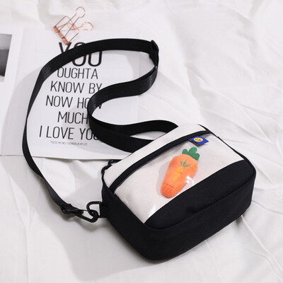 

Canvas small bag female 2019 new Korean version of the cute girl mini bag ins Japanese soft sister slung shoulder bag