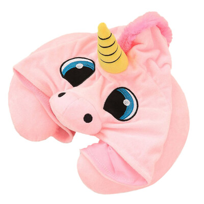 

Cartoon Unicorn U Shaped Neck Neck Neck Neck Pillow Crystal Super Soft Multi-Functional Plush Toy Pk