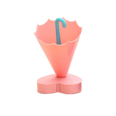 

Desk Receptacle Organizer Umbrella Cartoon Office Gift Stationery Pink