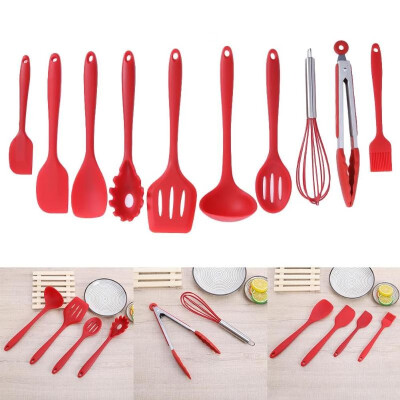 

Non - stick pan kitchen utensils set of silicone kitchenware 10 sets