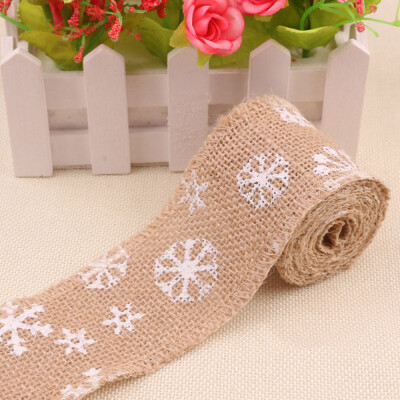 

Toponeto 2M Sewing Tape Hessian Natural Jute Roll Burlap Lace Ribbon DIY Craft Decor