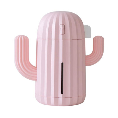 

340ML Mini Humidifier Cactus Shape USB Ultrasonic Air Humidifier Mist Maker for Home Office