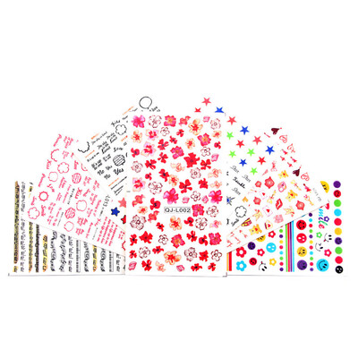 

〖Follure〗New 20PCS Water Decals Nail Art Transfer Stickers Big Sheet Manicure Decoration