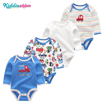 

Long Sleeve Baby Boys Clothes Newborn Bodysuits Clothing Sets 4PCS Roupa de bebe Unicorn Baby Girls Clothes Rompers 0-12M Purple