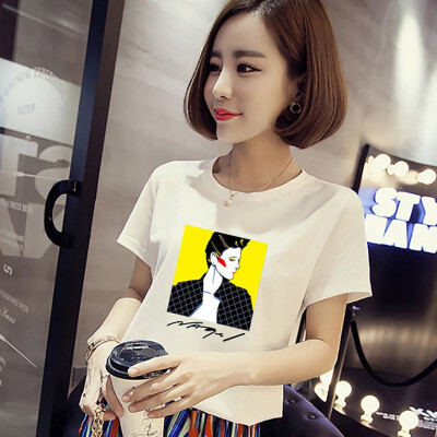 

Loose T Shirt Women O-Neck Short Sleeve Summer Sika Deer Print t Shirt Casual Female Tee Ladies Tops t shirt -2XL