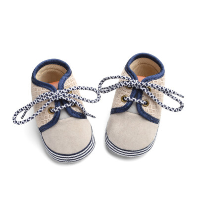 

Baby Shoes Baby The First Walker Shoes Newborn Blue Pattern Round Lace Cotton Mesh Stitching Shoes Baby Boy Girl Shoes