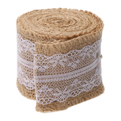 

2M Roll Linen Lace Handmade Christmas Crafts Jute Burlap Wedding Decor