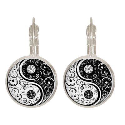 

2019 New Sale Stylish Europe&America Vintage Original Yin&Yang Tai Chi Women Earring Jewelry