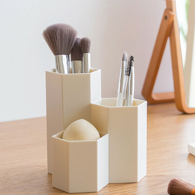 

Xiangyou town makeup brush storage tube beauty makeup brush barrel finishing box cosmetic storage box female eyebrow brush beauty makeup egg storage combination pen holder