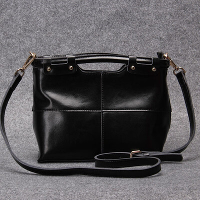 

Genuine Leather Handbags Big Women High Quality Casual Female Bags Trunk Tote Vintage Brand Shoulder Messenger Bag Ladies Large